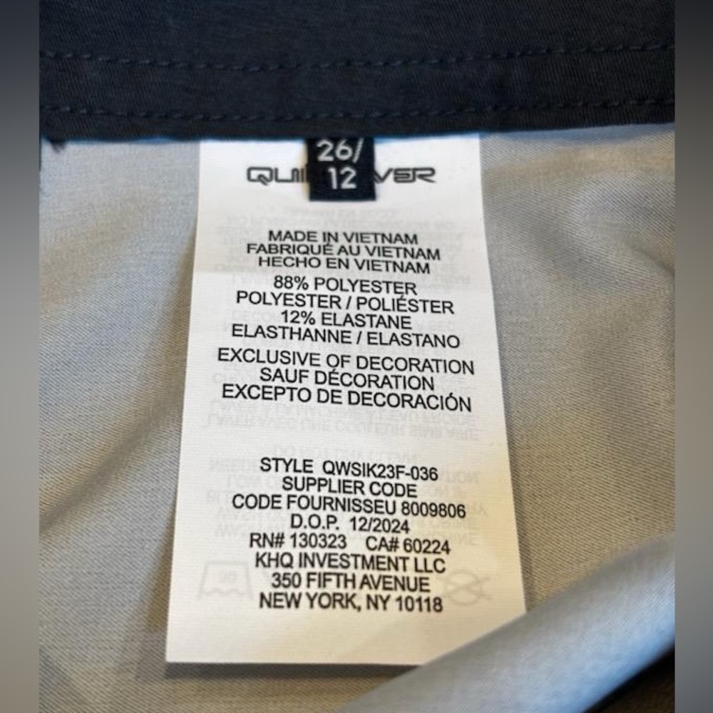 QUICKSILVER Surfsilk Global Heat SWIM Board Shorts, size 26- boys 12 NWT - Picture 6 of 8